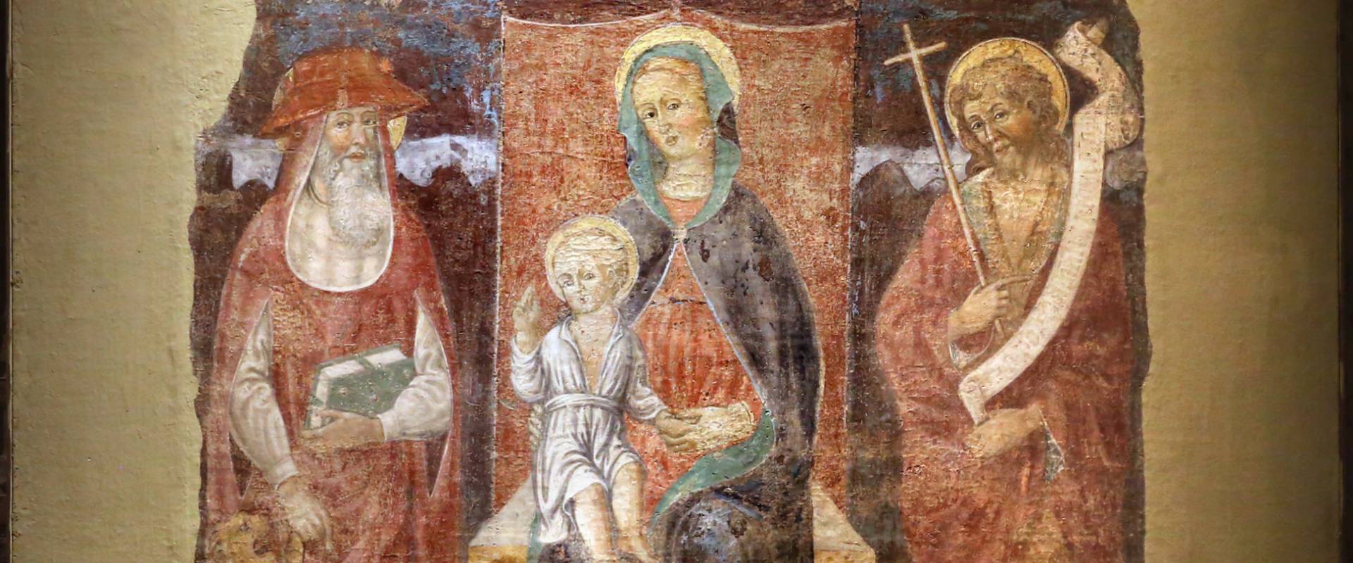 Jacopo loschi, madonna col bambino in trono tra i ss. girolamo e giovanni in battista, 1480-90 ca., fda s. girolamo a parma photo by Sailko